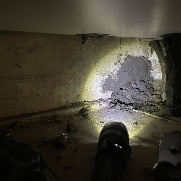 Rodent entry point sealed